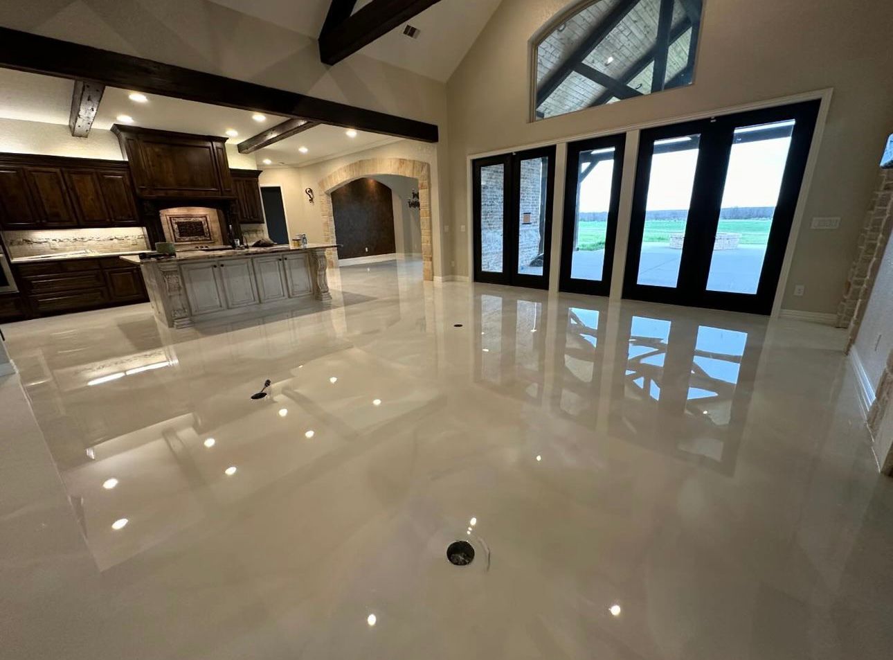 white floor interior